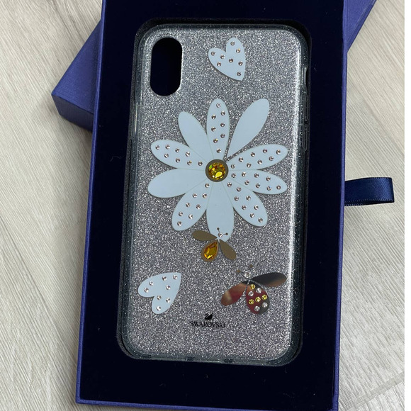 Swarovski Eternal Flower  Heart Bee Print Iphone  XS Max Case - Picture 2 of 8
